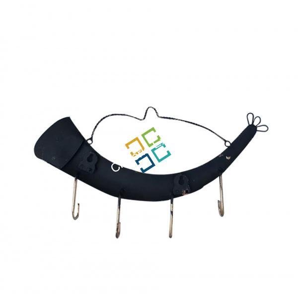 Antique Wall Hanger trumpet key holder entrance home - Image 3