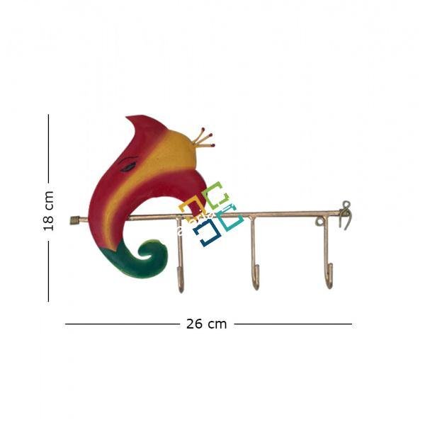 Attractive color of Lord Ganesha Key holder/key hook for wall decor - Image 2