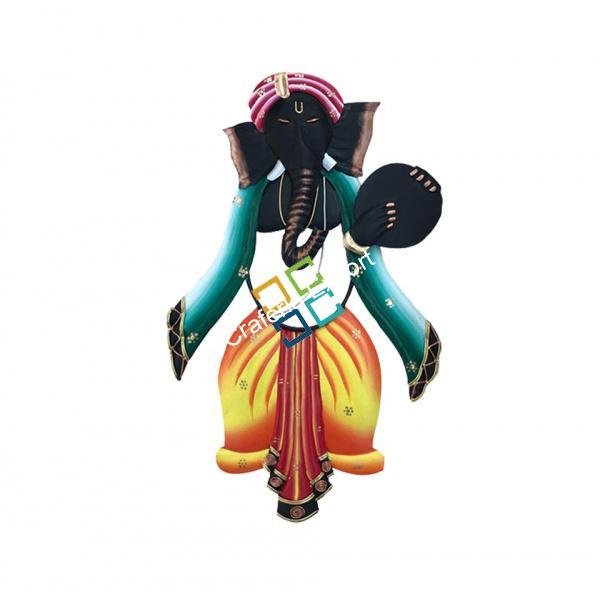 Wall mounted ganesha with musical instrument showpiece for interior Decor - Image 2