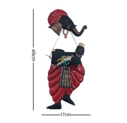Amazing Lord ganesha with Harmonium wall hanging showpiece/Gift ideas - Image 3