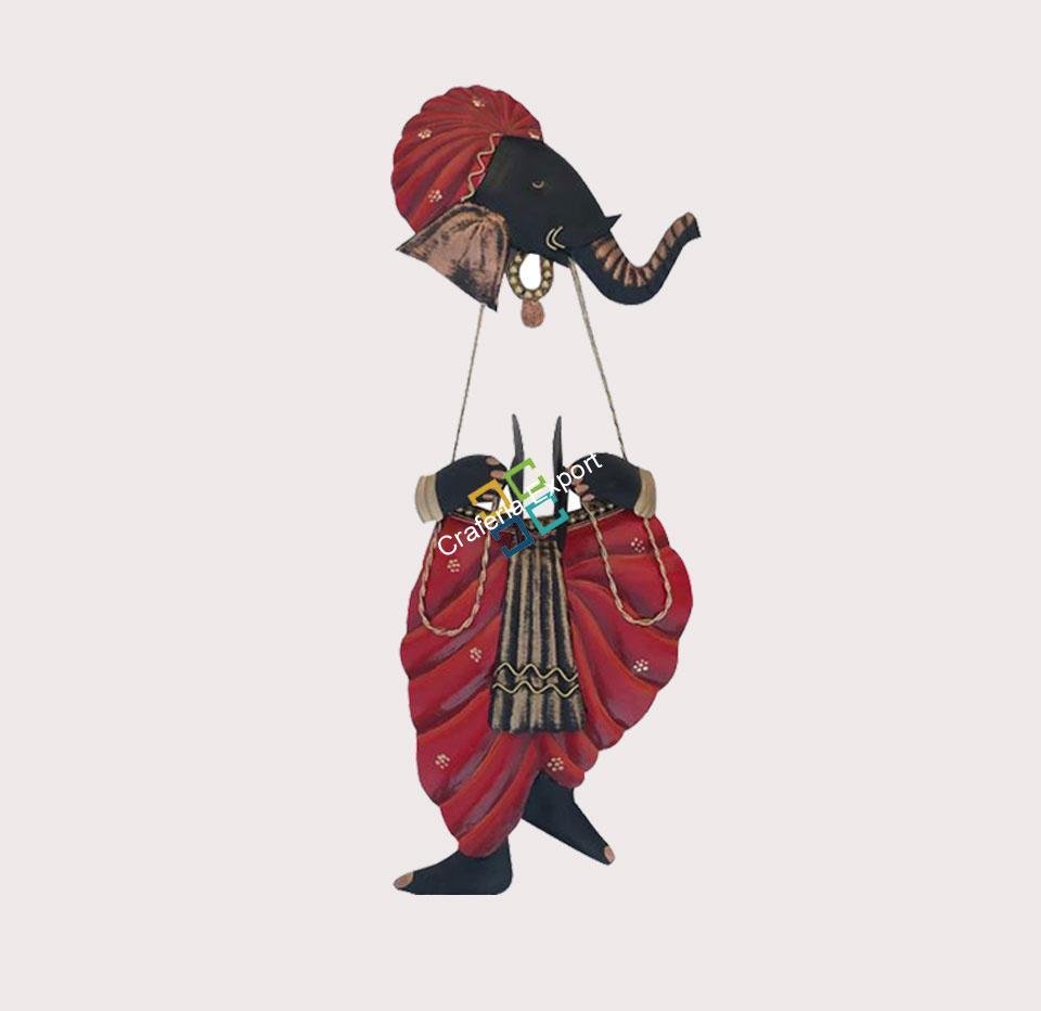 Wonderful Lord ganesha with manjeera wall hanging showpiece for wall decor