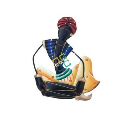 Handicrafted rajasthani musical men home decorative showpiece/wall mount gifts - Image 2