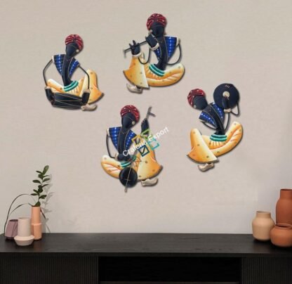 Excellent handicraft home decor showpiece Indian Rajasthani style (set of 4 pcs)