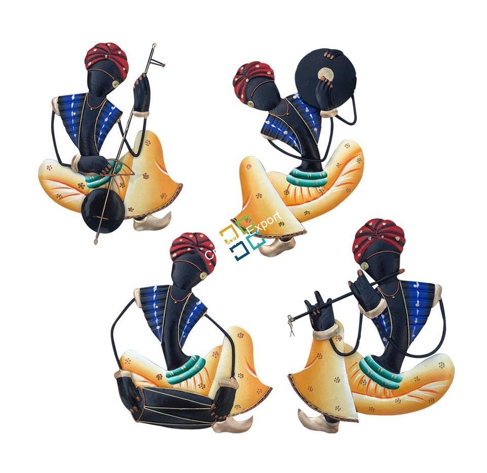 Excellent handicraft home decor showpiece Indian Rajasthani style (set of 4 pcs) - Image 2