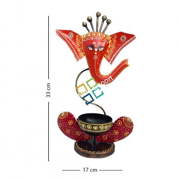 Decorative ganesh Showpiece/tealight candle Holder showpiece - Image 3