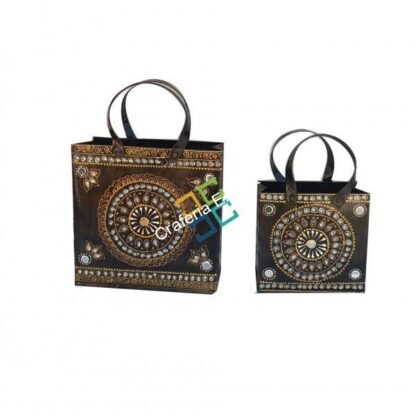 Royal handicraft designer decorative metal dustbin showpiece - Image 2