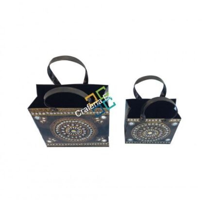 Royal handicraft designer decorative metal dustbin showpiece - Image 3