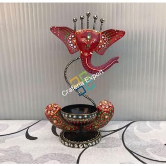 Elegant Ganesha tea light candle holder for diwali decoration and home