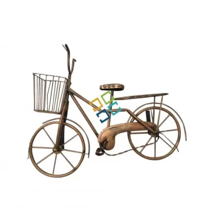 Antique wall hanging metal cycle with basket for Decor/ Gift Purpose - Image 2