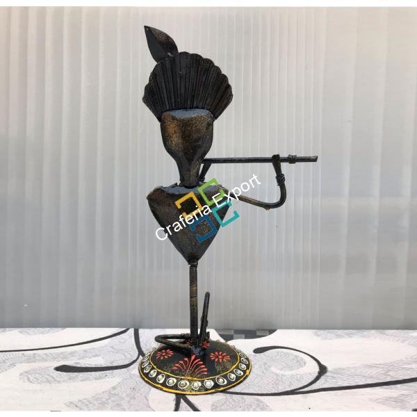 Royal tribal men musical showpiece for home table decor (set of 2) - Image 2