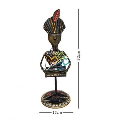 classical tribal musical men showpiece set of 3 - Image 4