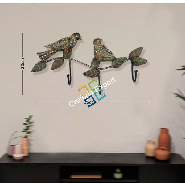 beautiful Sparrow sitting key holder/wall mount - Image 3