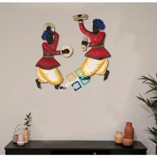 Handcrafted Musician set Wall Hanging for Gifts and Home decoration (set of 2)