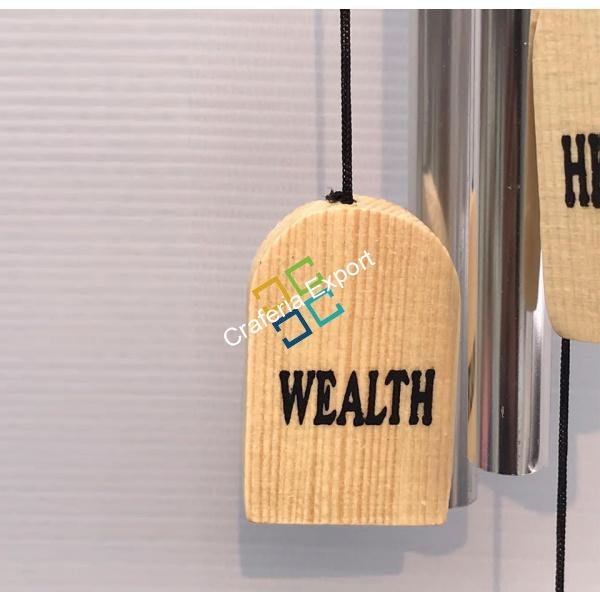 Feng Shui Metal Wind Chime Pipes Rods for wall decor/gifts for good luck - Image 3