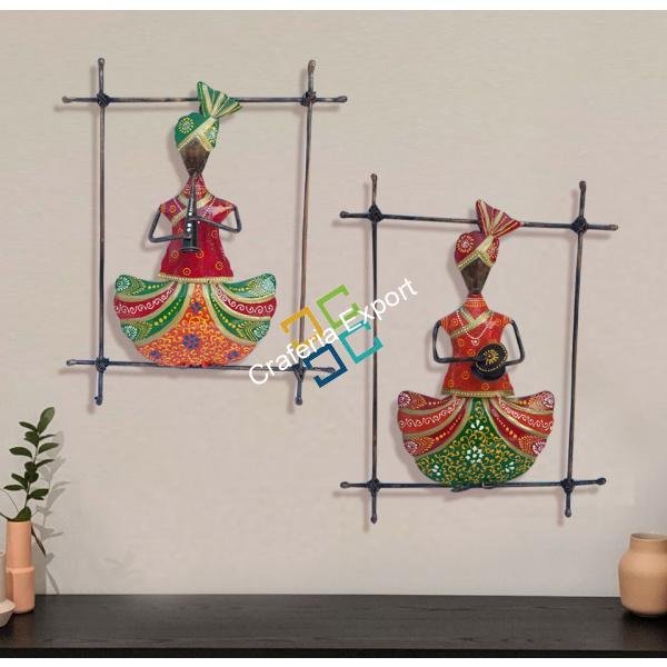 Sardar Musician frame wall hanging showpiece for Home Decor ( set of 2)