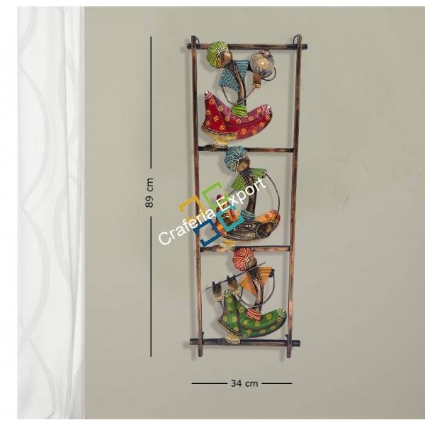Handcrafted Musical Men showpiece/ Panel / Wall Hanging for Home Decor - Image 2