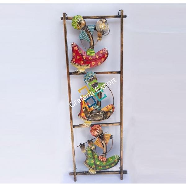 Handcrafted Musical Men showpiece/ Panel / Wall Hanging for Home Decor - Image 4