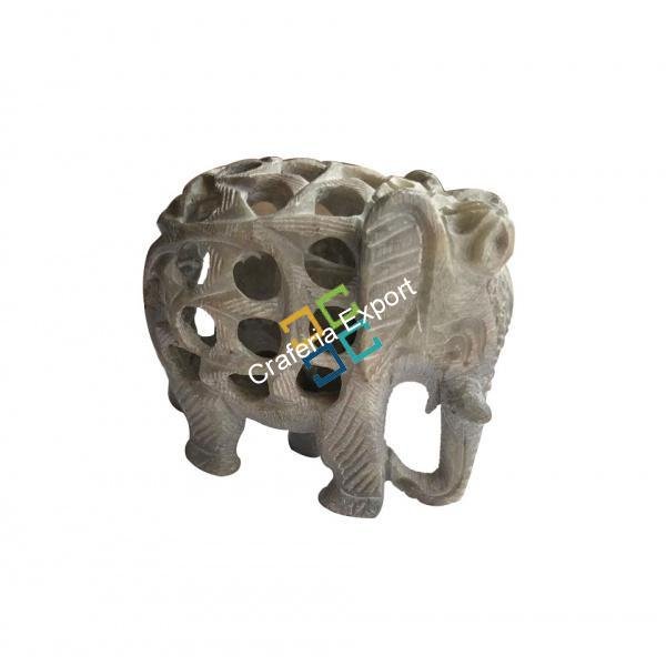 Real Stone Elephant Exquisite hand crafted Showpiece for home Decor / Gifts Purpose - Image 3