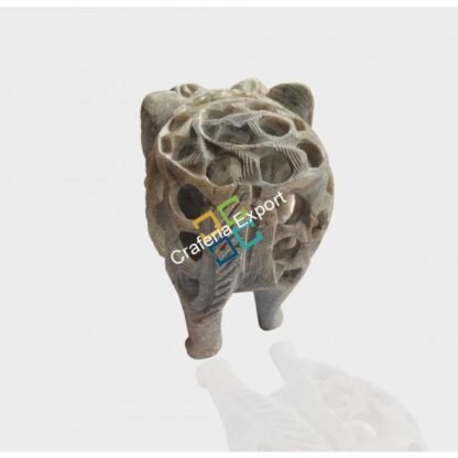 Real Stone Elephant  Exquisite hand crafted Showpiece for home Decor / Gifts Purpose - Image 2
