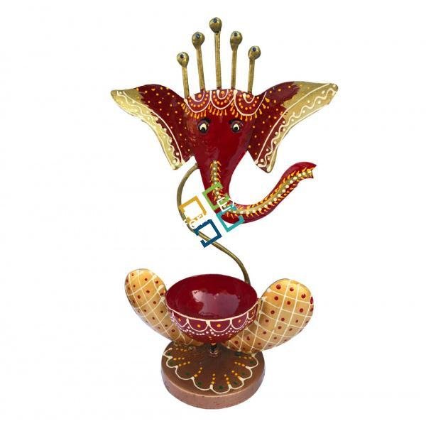 Beautiful handicraft Ganesh T-Light Candle Holder/Stand for Home Decor - Image 3