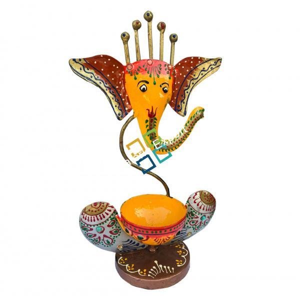 Beautiful handicraft Ganesh T-Light Candle Holder/Stand for Home Decor - Image 2
