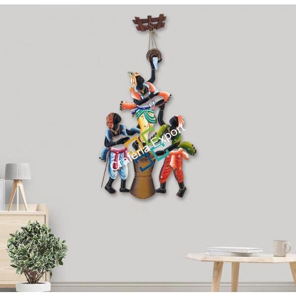 Beautiful Krishna Makhan Chor Wall Hanging Showpiece for home Decoration