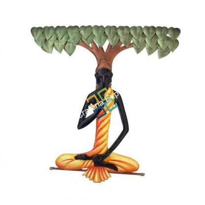 Modern Meditating Buddha Under a Tree wall hanging - Image 3