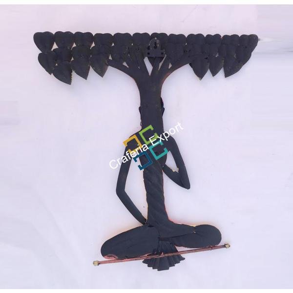 Modern Meditating Buddha Under a Tree wall hanging - Image 4