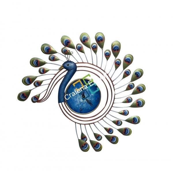 Beautiful Peacock shaped wall clock for gifts purpose/ home decor - Image 3