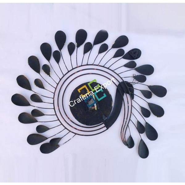 Beautiful Peacock shaped wall clock for gifts purpose/ home decor - Image 4