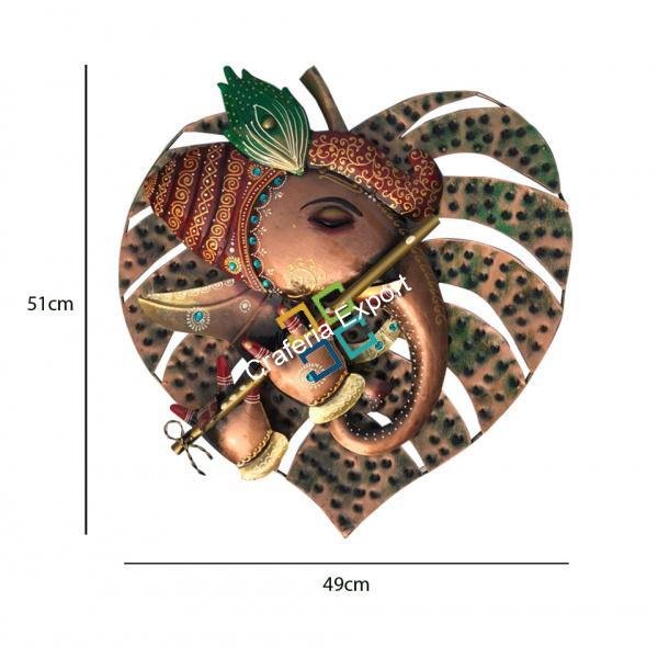 Trendy Handicraft Ganeshna Wall Hanging on Palm leaf for wall decor/interior decor - Image 4