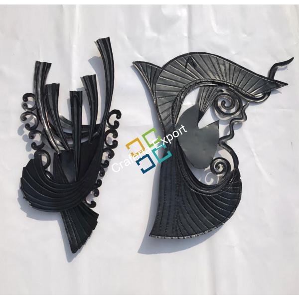 Beautiful Handcraft King Queen Mask Showpiece / Wall Hanging - Image 2