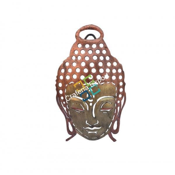 Decorative Handcrafted Buddha Face Figurine Showpiece/Wall Hanging - Image 2