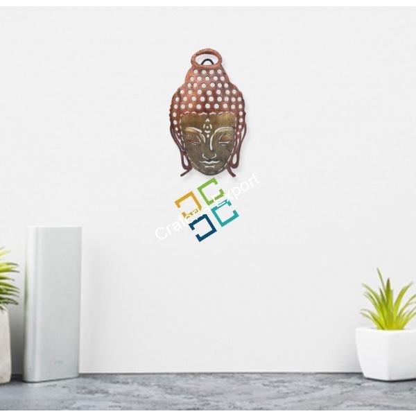 Decorative Handcrafted Buddha Face Figurine Showpiece/Wall Hanging