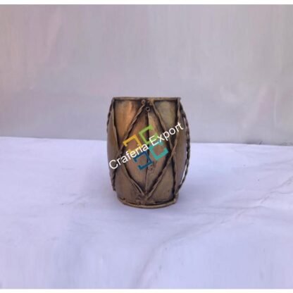 Beautiful/ Antique Handcraft  Dholak/Drum pen holder stand/Desk Organiser - Image 2