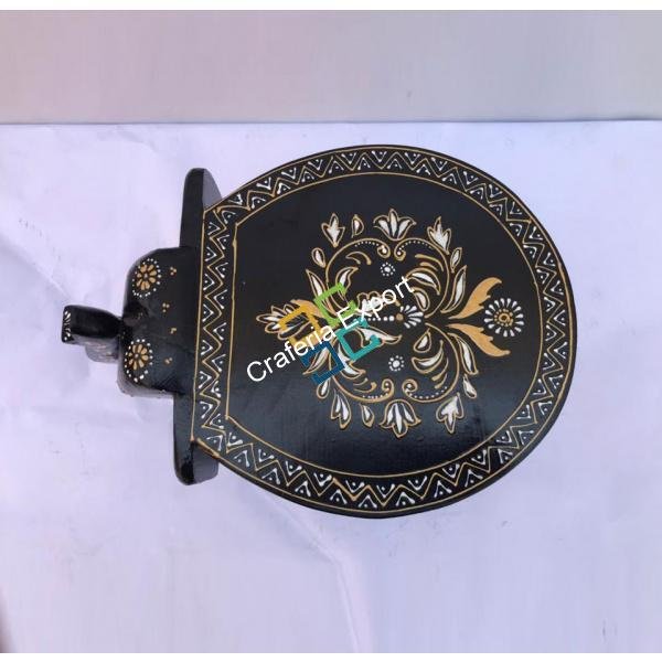 Elephant Shaped Wooden Stool for home decor - Image 2