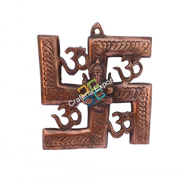 Swastik Om Ganesha Wall Mounted Decor showpiece/Gift Item - Image 2