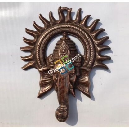 Lord Ganesha with sun wall hanging showpiece for decor/gifts - Image 3