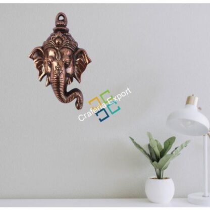 Ethnic Wall hanging metal Ganesha idol showpiece/ gift items - Image 2