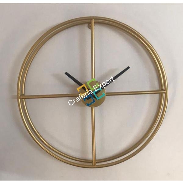 Antique 3D Round shaped Metal Wall Clock Decorative - Image 4