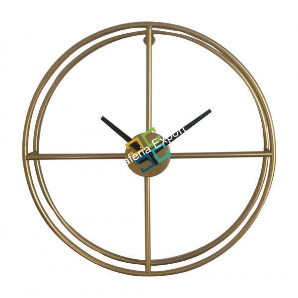 Antique 3D Round shaped Metal Wall Clock Decorative - Image 3