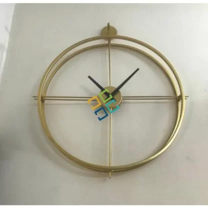 Modern Minimalist Golden Wall Clock Home Decor - Image 2
