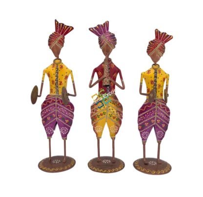 Musical Tribal Men standing showpiece/table top for home decor/gifts (set of 3) - Image 3