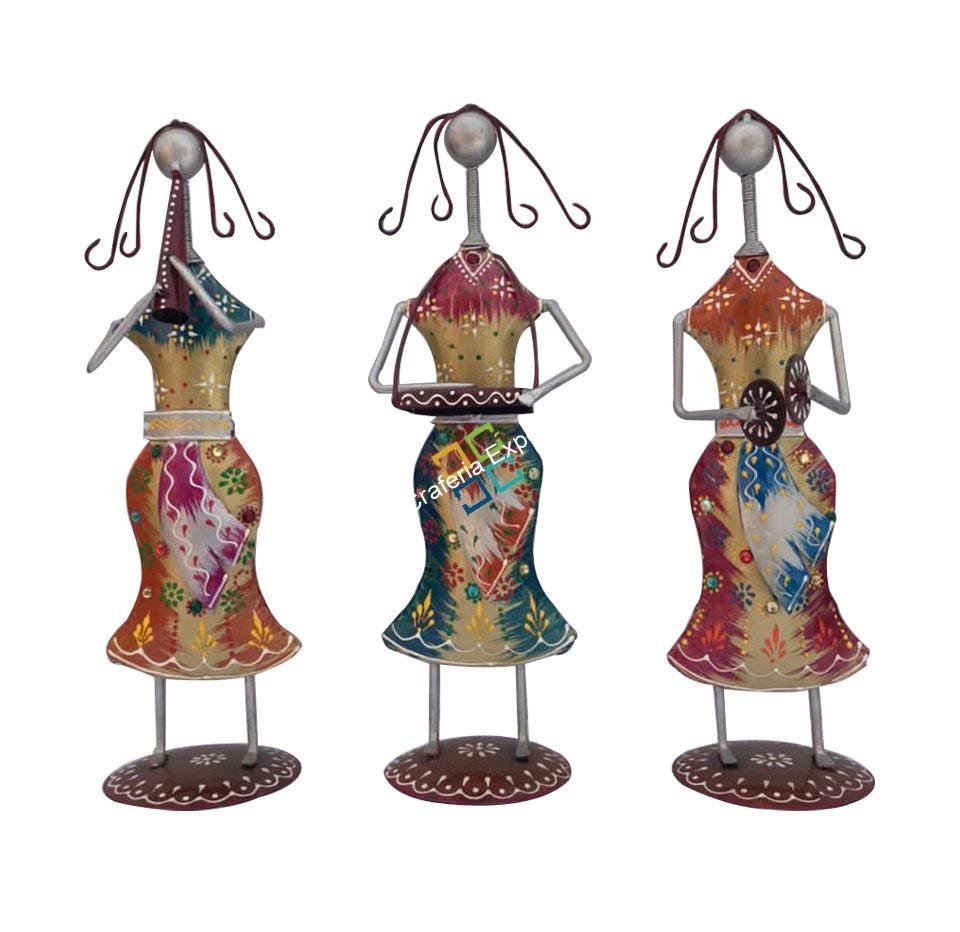 Musical dance tribal lady / table top showpiece for home decor /gifts (set of 3) - Image 6