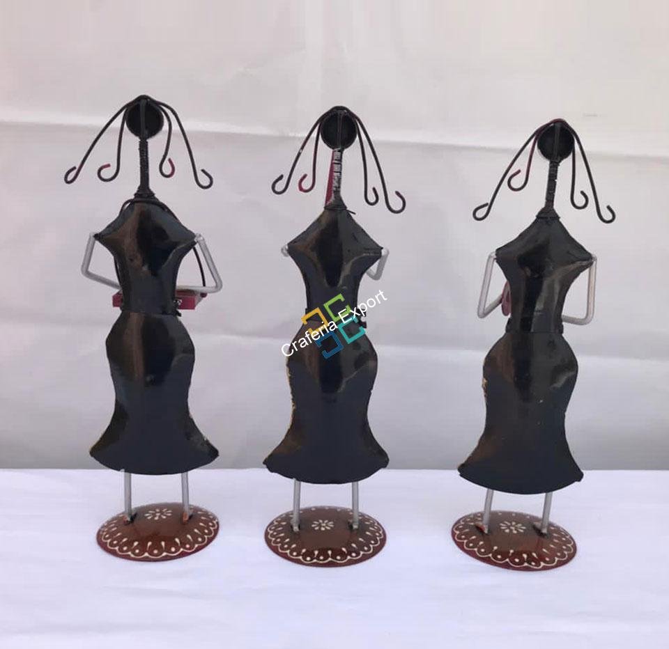 Musical dance tribal lady / table top showpiece for home decor /gifts (set of 3) - Image 4