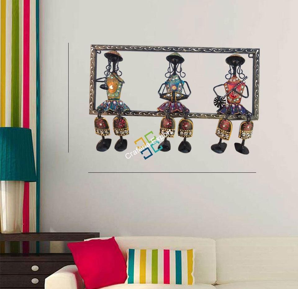 Tribal musical mens showpiece wall hanging frame for decoration/gifts purpose