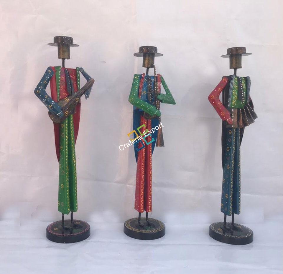 Handicrafted tribal musical mens (set of 3) for Home Decor/ gifts item/ decorative showpiece for office - Image 3