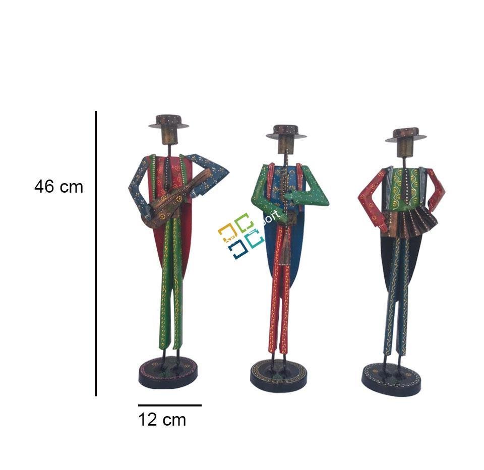 Handicrafted tribal musical mens (set of 3) for Home Decor/ gifts item/ decorative showpiece for office - Image 4