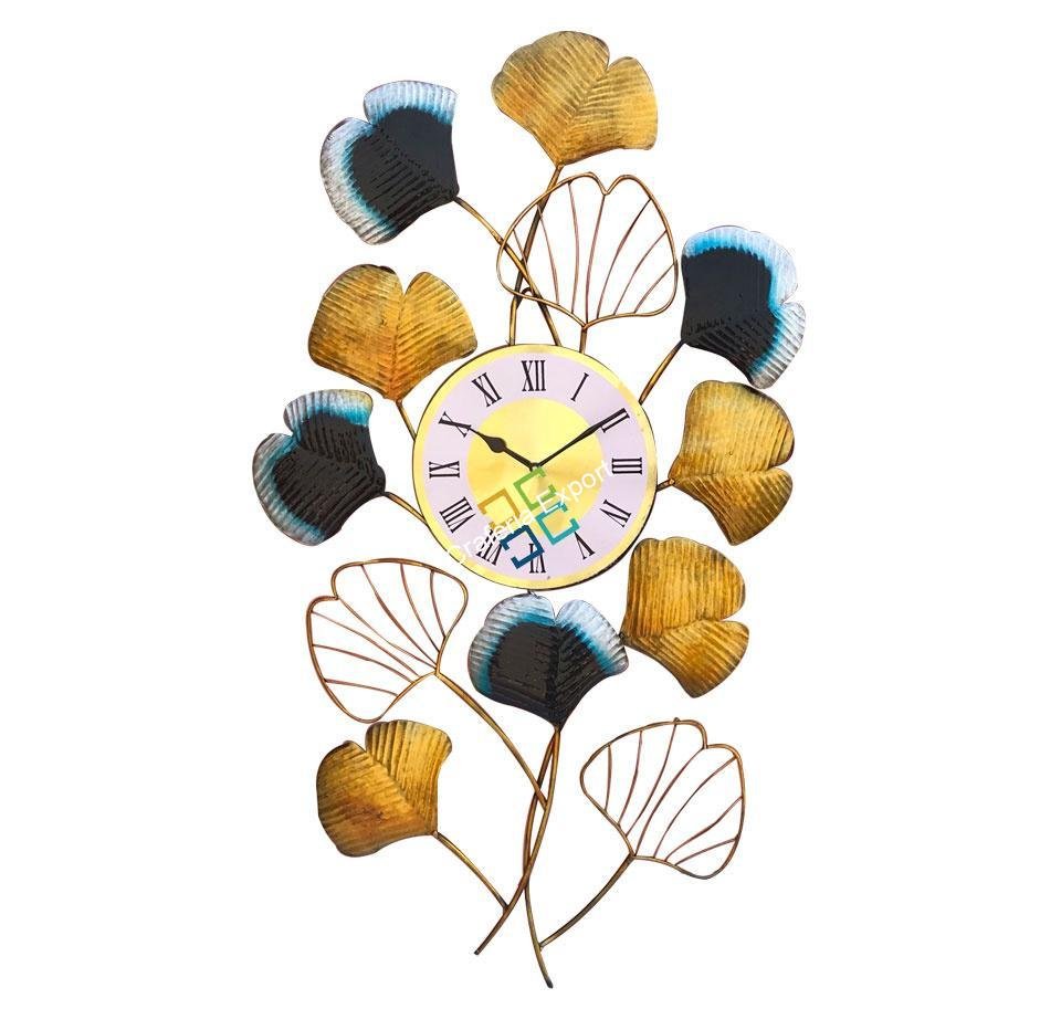 Creative leaf wall hanging clock/handicraft for home decor/office - Image 2