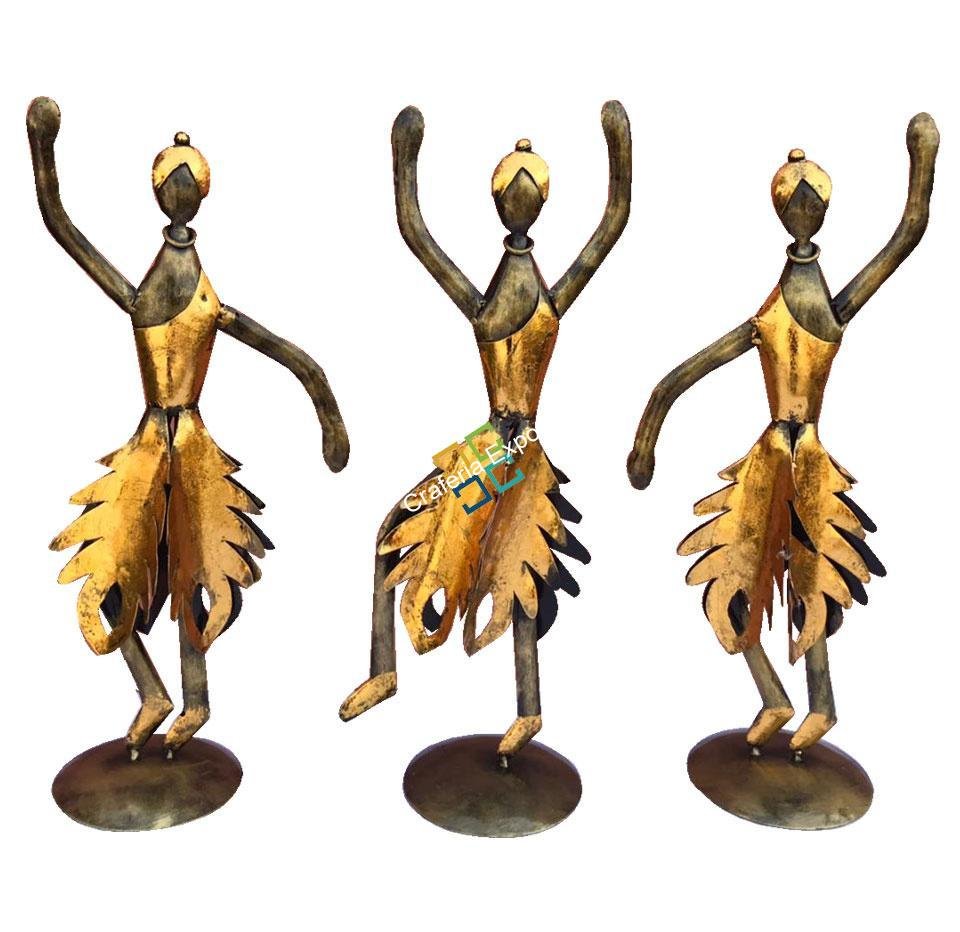 Aadivasi Handicrafts Showpiece Table Top Home decoration set of 3 - Image 2